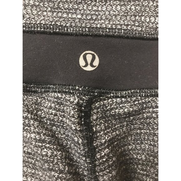 Lululemon Wunder Under Pant High Rise Luon Coco Pique Black Womens Size 2 - Picture 6 of 7